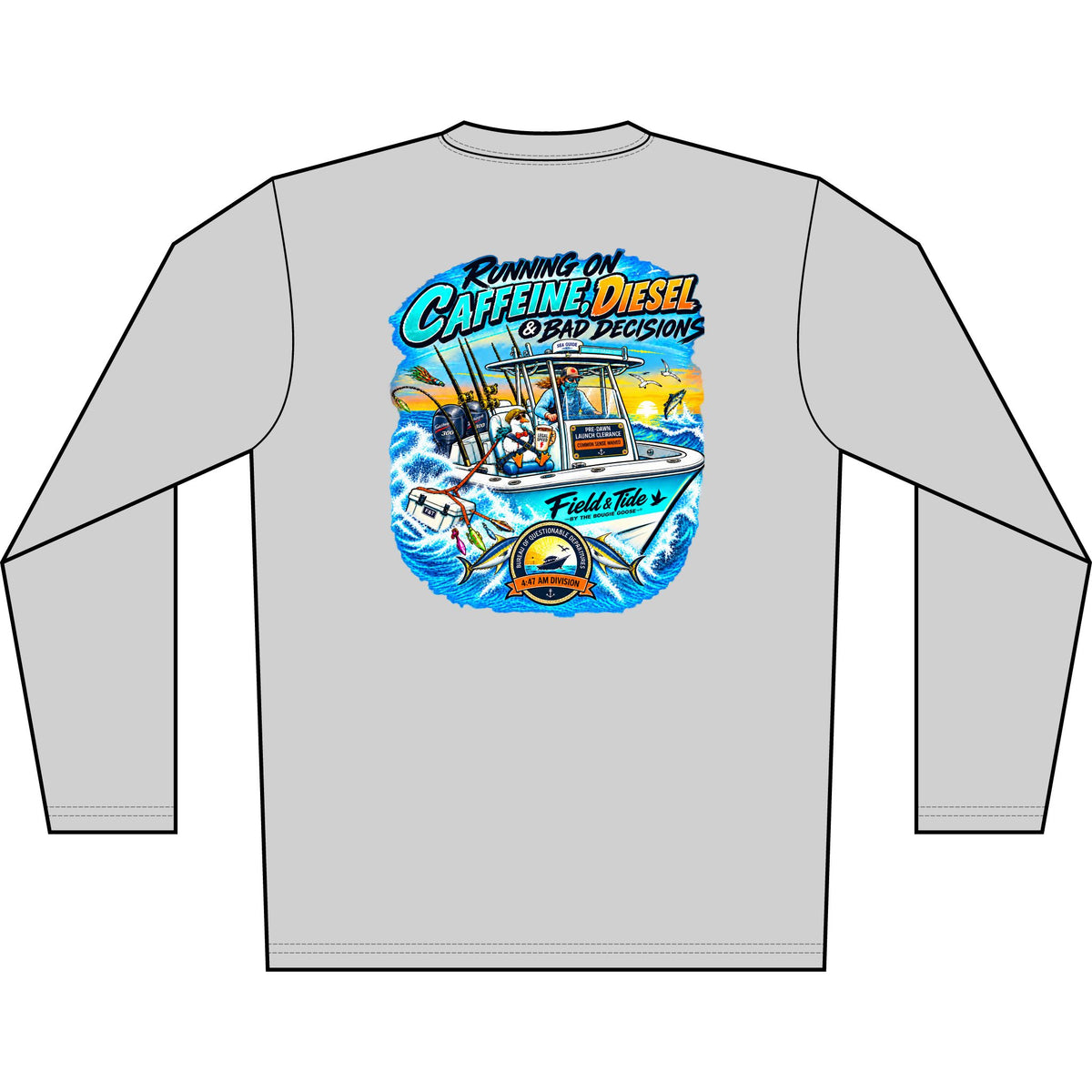 Running on Caffeine, Diesel & Bad Decisions - Offshore — Long Sleeve