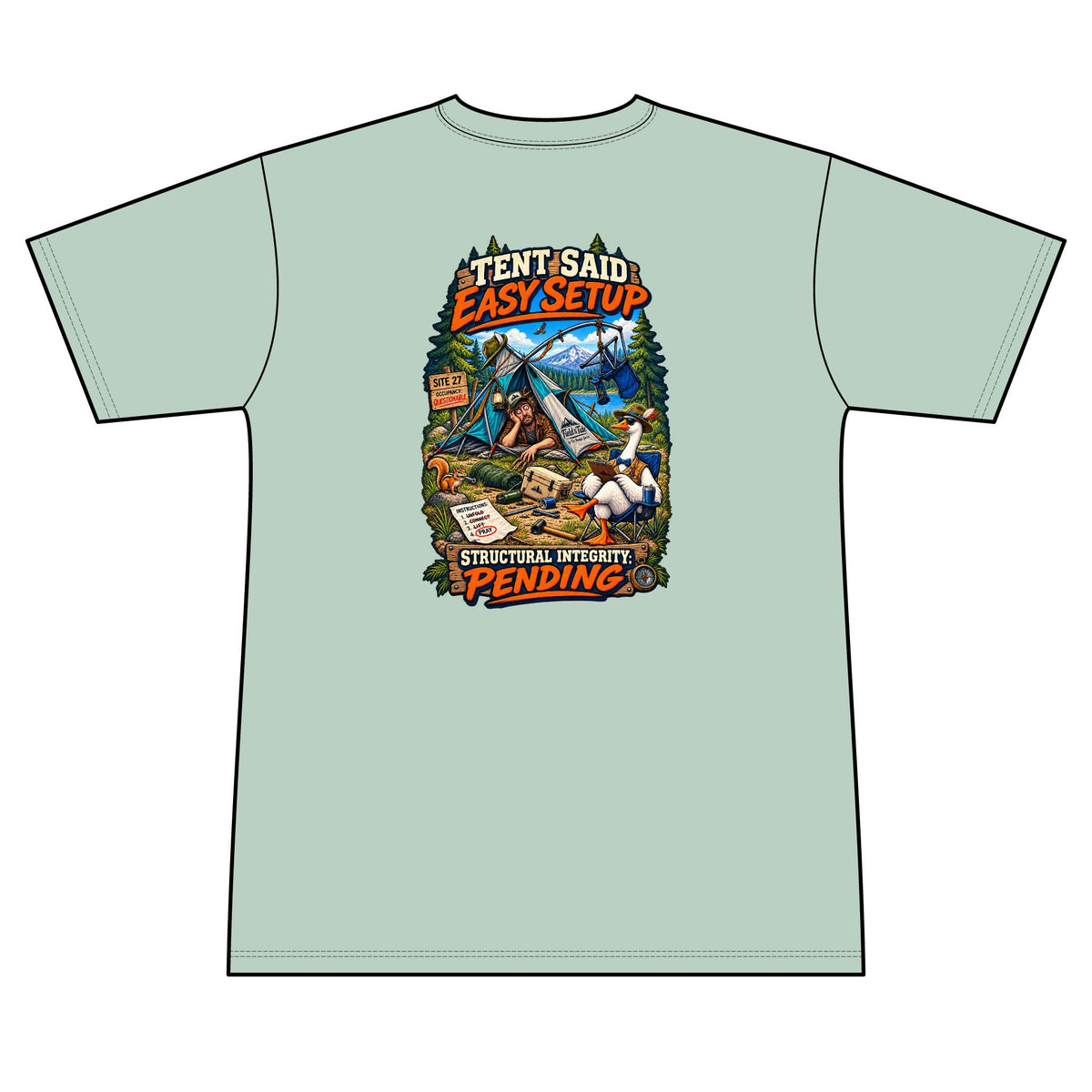 Tent Said Easy Setup - Camping — Short Sleeve
