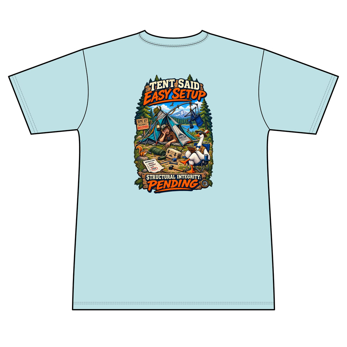 Tent Said Easy Setup - Camping — Short Sleeve