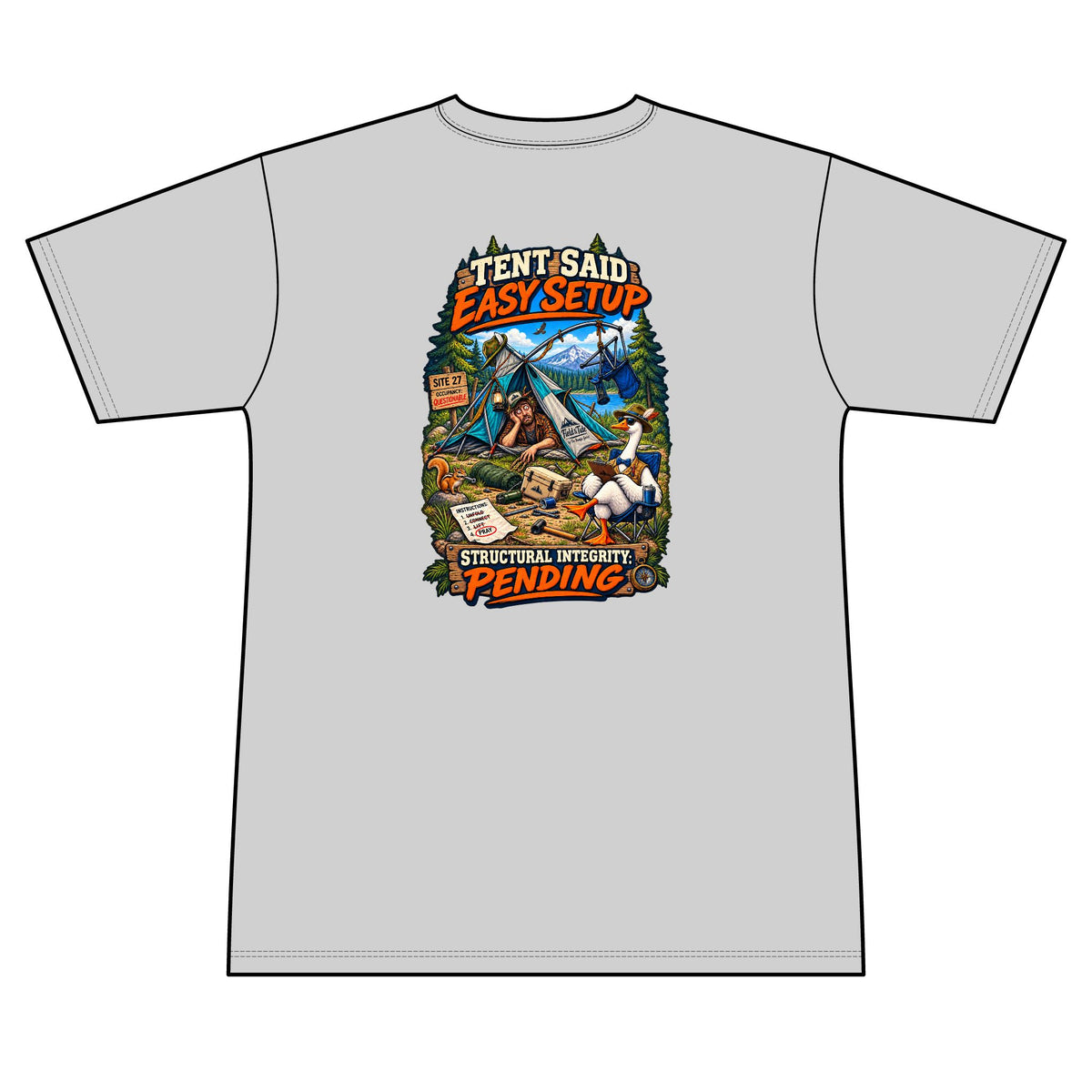 Tent Said Easy Setup - Camping — Short Sleeve
