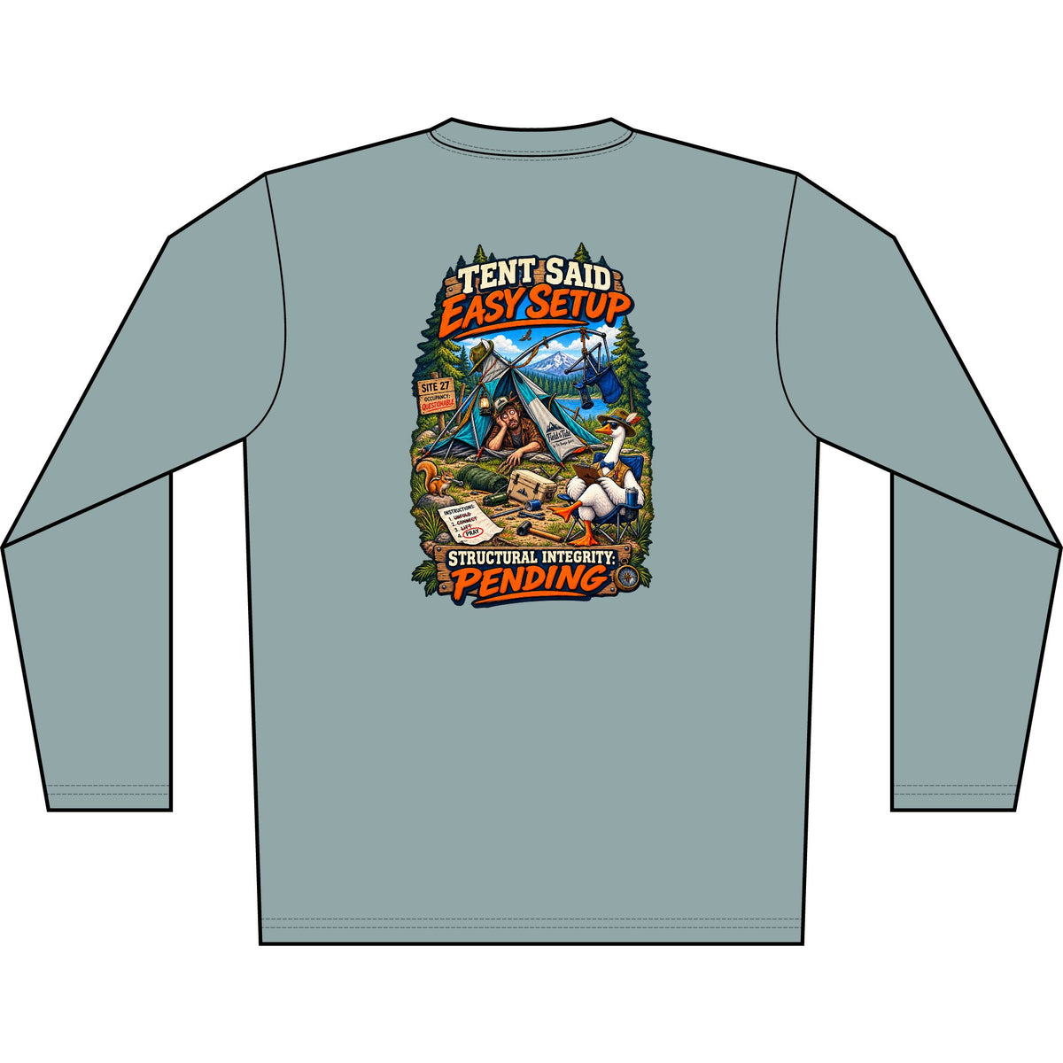 Tent Said Easy Setup - Camping — Long Sleeve