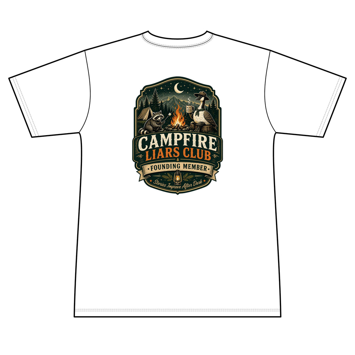 Campfire Liars Club - Camping — Short Sleeve