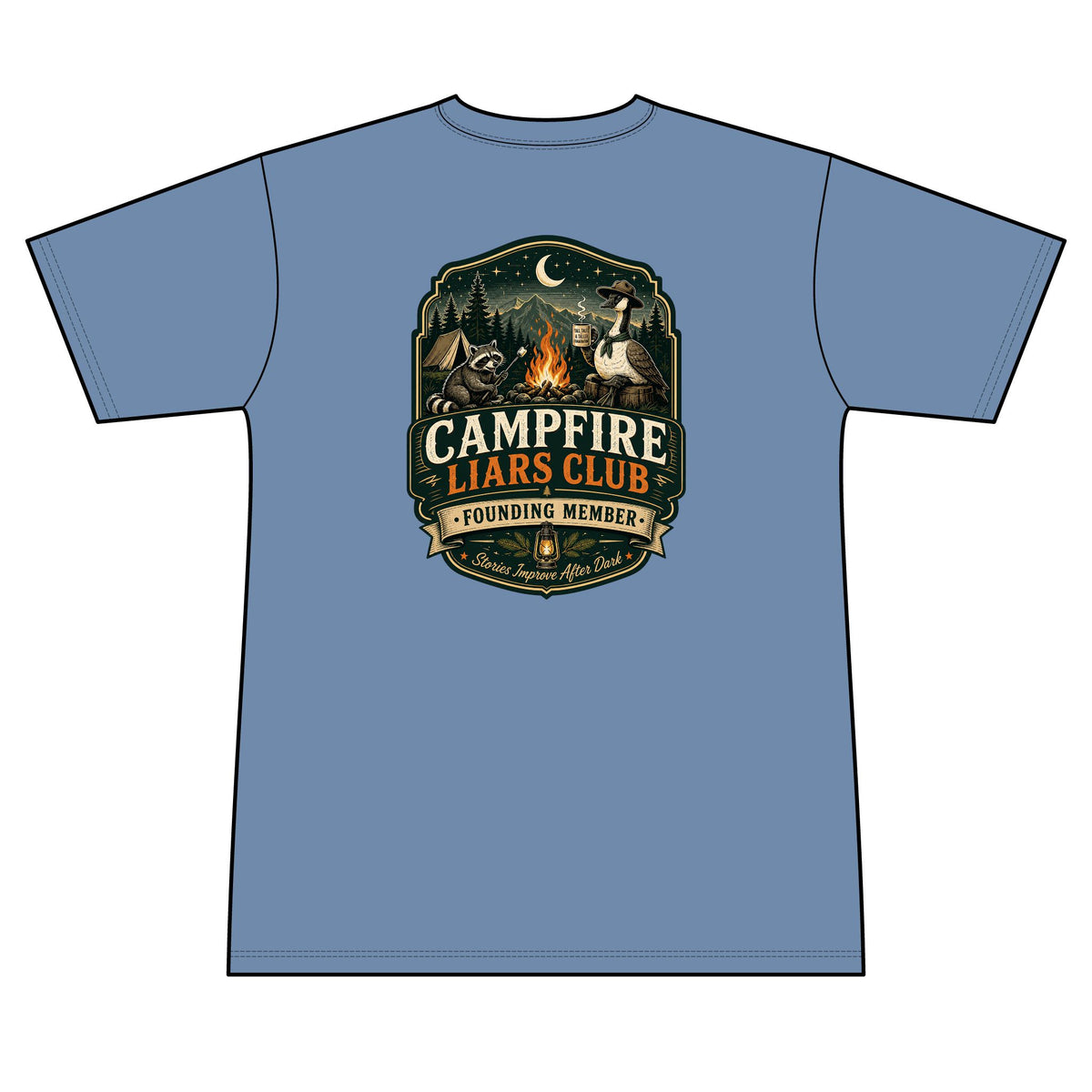 Campfire Liars Club - Camping — Short Sleeve