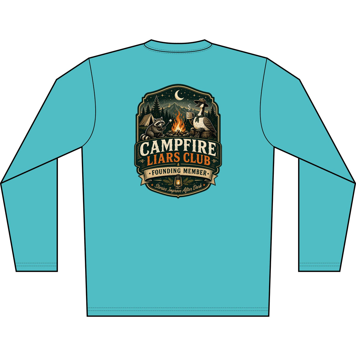 Campfire Liars Club - Camping — Long Sleeve