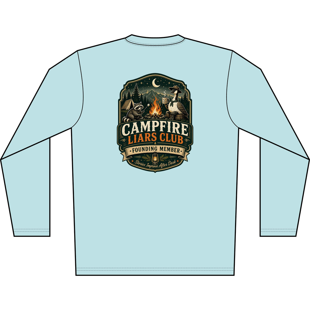 Campfire Liars Club - Camping — Long Sleeve