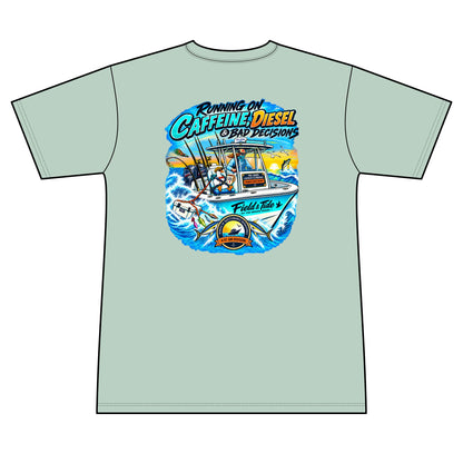 Running on Caffeine, Diesel & Bad Decisions - Offshore — Short Sleeve
