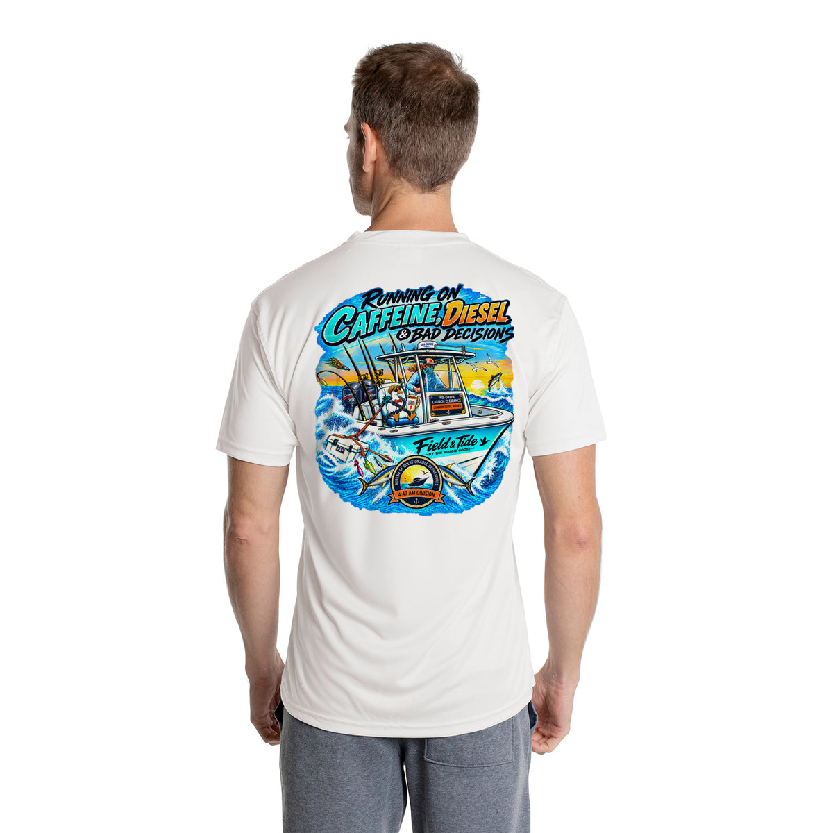 Running on Caffeine, Diesel & Bad Decisions - Offshore — Short Sleeve